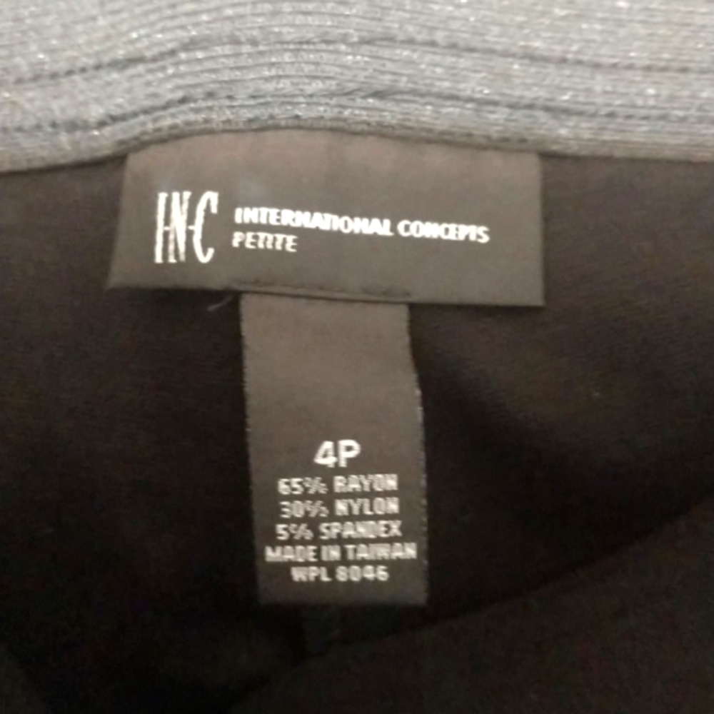 Black International Concepts INC  Leggings 4 Petite - Picture 2 of 4
